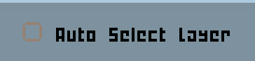 Context bar for move tool