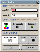 New sprite dialog