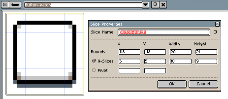 Slice Properties Dialog